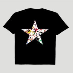 Black T-Shirt with Bright Star
